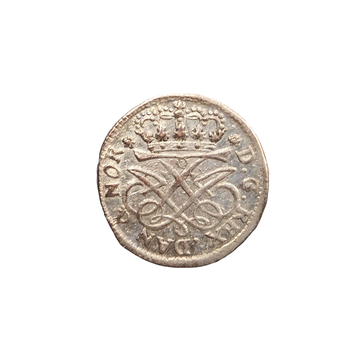 Danemark, Frederick IV, 2 skilling Dansk 1715, Argent, KM 4
