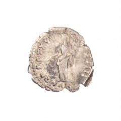 Antonin le Pieux, denier frappé à Rome, PAX, RIC 216a