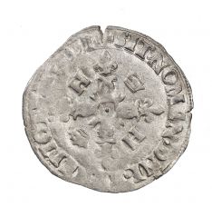 Henri II (1547-1559), Douzain aux croissants 1551 Saint Lô, Billon, TTB+, Dy 997