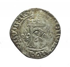 Charles VIII (1483-1498), Karolus, Saint Lô, Billon, TTB, Dup.593