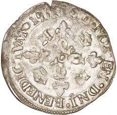 Henri II, Douzain aux croissants, 1551, 9, Rennes, TTB-TTB+, Gadoury 357