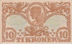 Danemark, Ti kroner 10 Kroner 1943 T, Superbe, Pick 31