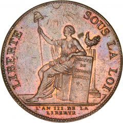 Monneron, 2 Sols à la liberté 1791, Birmingham Soho, Superbe, Maz.153